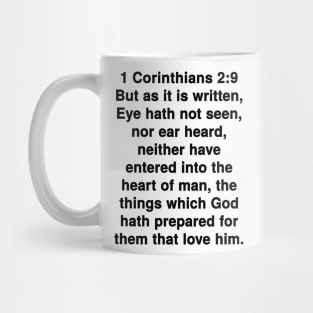 1 Corinthians 2:9  King James Version (KJV) Bible Verse Typography Mug